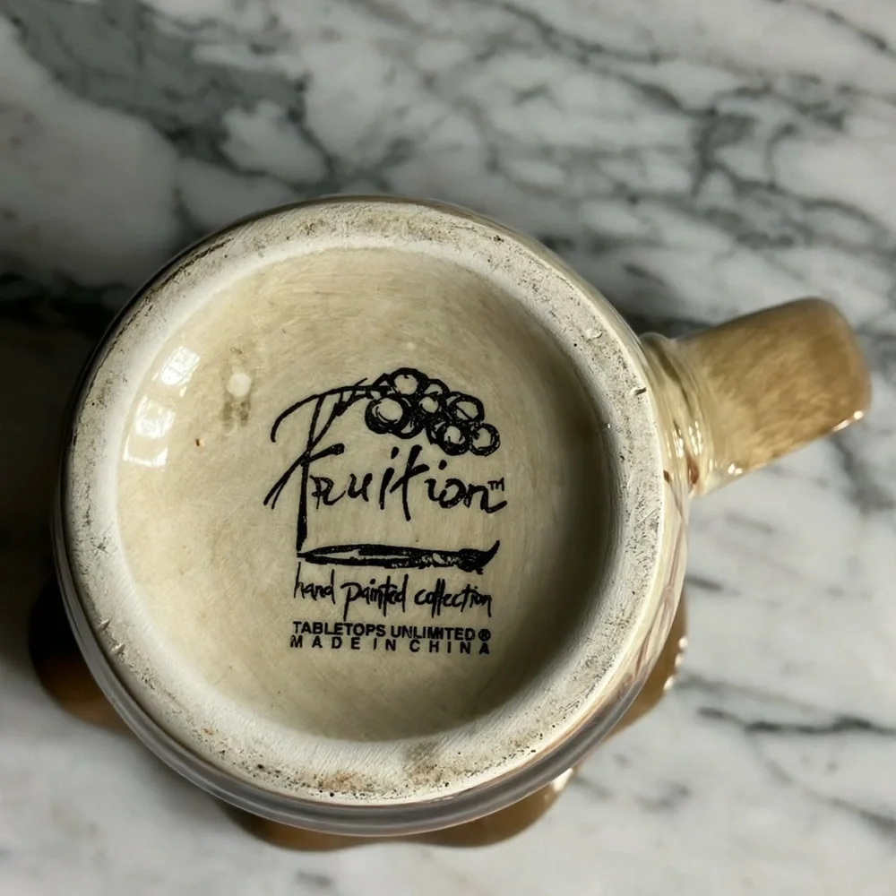 Artistic Ceramic creamer Pitcher with Pear Design